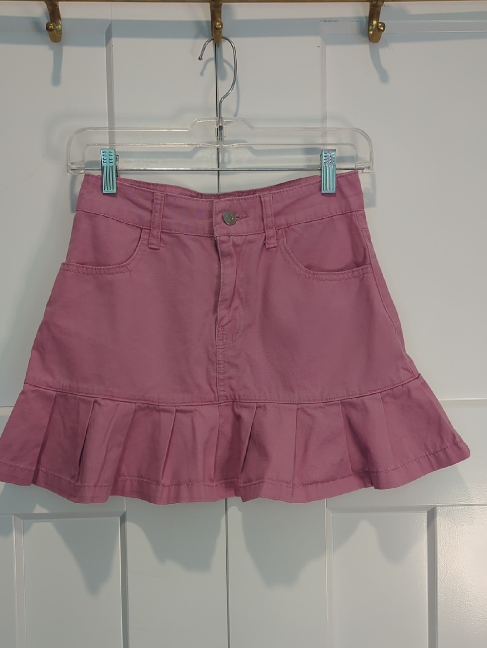 Forever 21 Pink Ruffled Mini Skirt Sise S